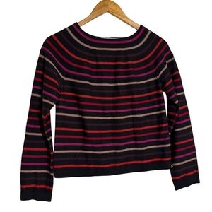Vintage Sonia Rykiel Cashmere Blend Striped Sweater Sz 6 / EU40